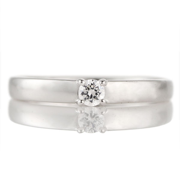 婚約指輪 ダイヤモンド 0.15カラット プラチナ エンゲージリング プロポーズ