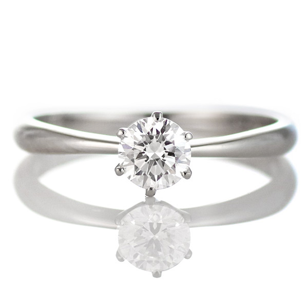 婚約指輪 ダイヤモンドプラチナリング 立爪 エンゲージリング ダイヤモンド ダイヤモンドリング