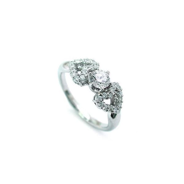 エンゲージリング 婚約指輪 ダイヤモンド リング プラチナ アンティーク