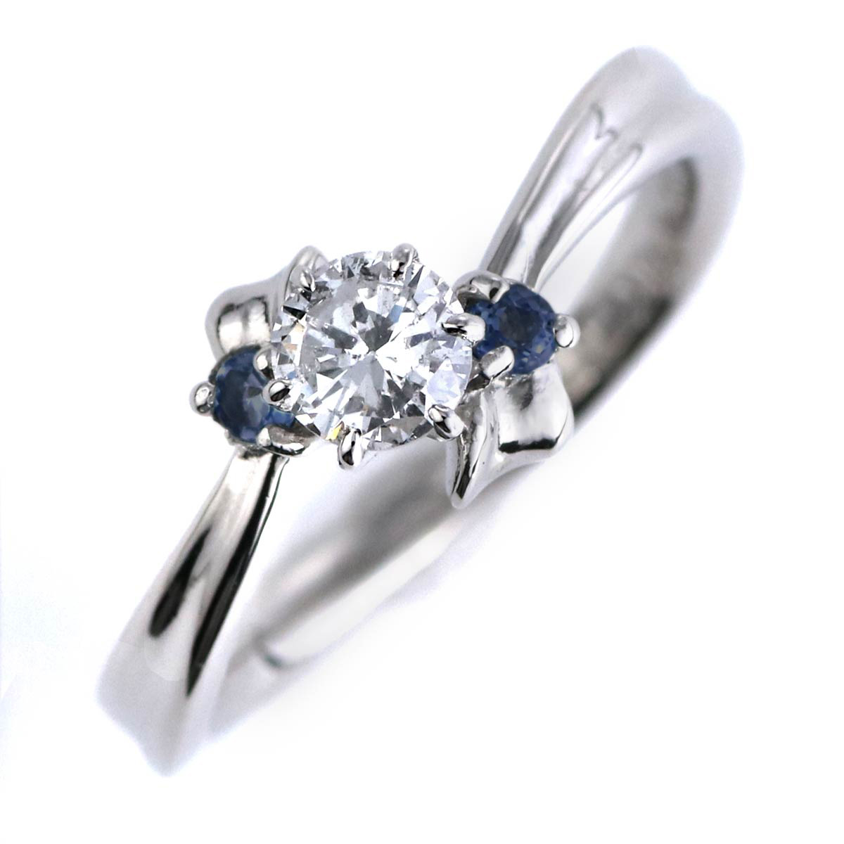 婚約指輪 ダイヤモンド プラチナリング 一粒 大粒 指輪 エンゲージリング 0.4ct プロポーズ用 レディース 人気 ダイヤ 刻印無料 9月 誕生石 サファイア