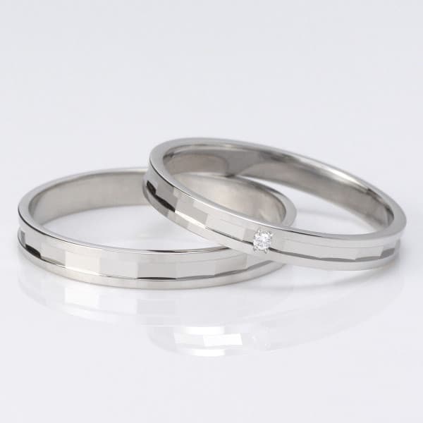 結婚指輪 マリッジリング ペアリング プラチナ ダイヤモンド 2本セット スイートマリッジ