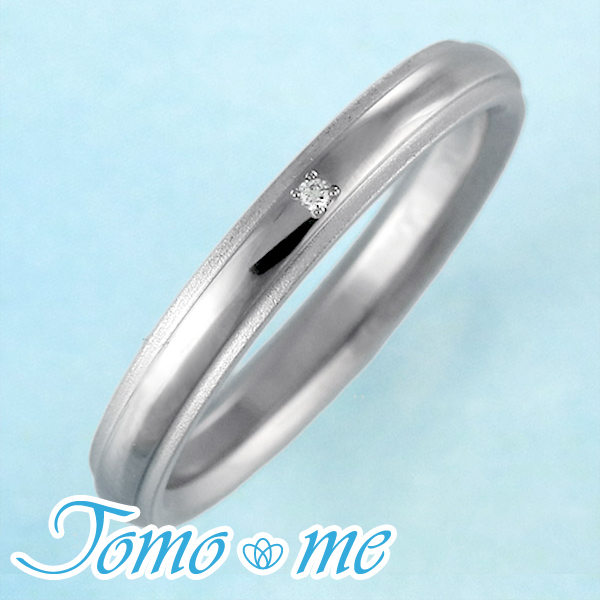 結婚指輪 マリッジリング プラチナ チタン コンビ Tomo me トモミ