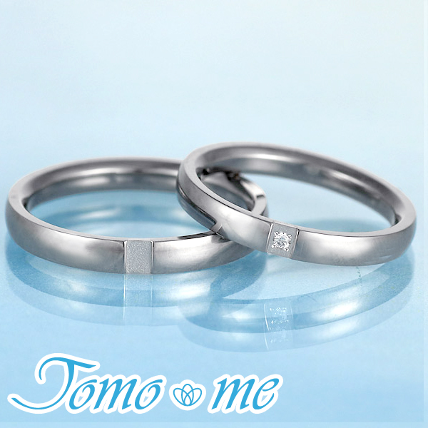 結婚指輪 マリッジリング プラチナ チタン コンビ Tomo me トモミ ペアリング