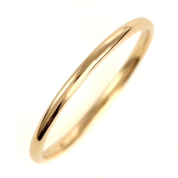 細身 結婚指輪 選べるマリッジリング イエローゴールド