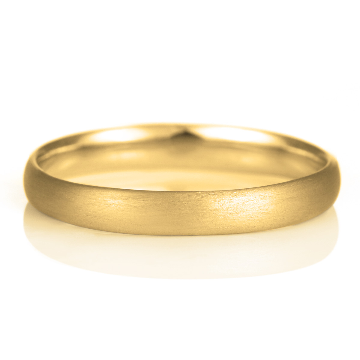 結婚指輪 マリッジリング 18金 ゴールド つや消し マット 甲丸 レディース