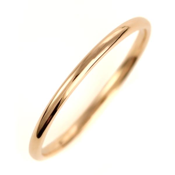 細身 結婚指輪 選べるマリッジリング ピンクゴールド