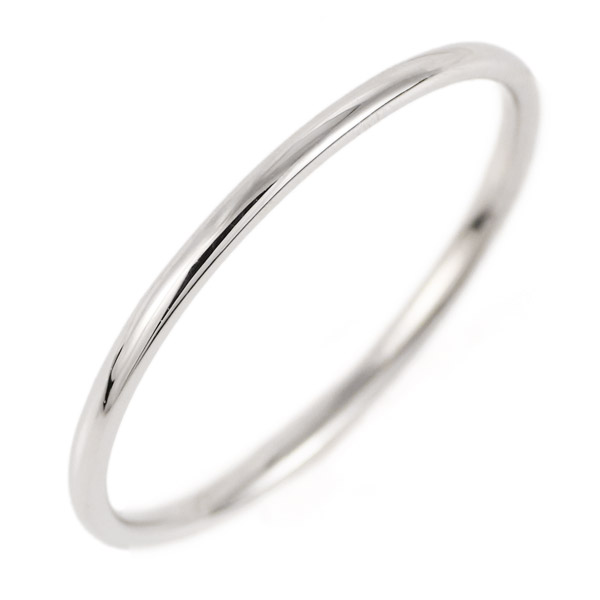 結婚指輪 マリッジリング プラチナ 甲丸 レディース 1.5mm幅
