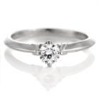 【鑑定書付】 プラチナ ダイヤモンド リング 婚約指輪 エンゲージリング