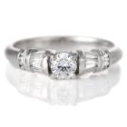 【鑑定書付】 プラチナ ダイヤモンド リング 婚約指輪 エンゲージリング