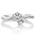 婚約指輪 ダイヤモンド プラチナリング 一粒 大粒 指輪 エンゲージリング 0.5ct プロポーズ用 レディース 人気 ダイヤ 刻印無料 6月 誕生石 ムーンストーン