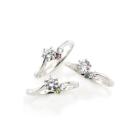 誕生石 プラチナ ダイヤモンドリング