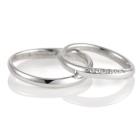 【2本セット】 プラチナ ダイヤモンド リング 結婚指輪 マリッジリング