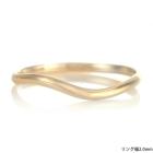 結婚指輪 マリッジリング 18金 ゴールド つや消し マット 甲丸 ウェーブ