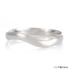 結婚指輪 マリッジリング プラチナ つや消し マット 甲丸 ウェーブ