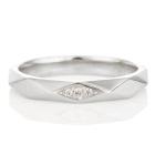 PRISM プリズムPt950 ダイヤモンド3石入 結婚指輪 マリッジリング