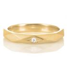PRISM プリズム K18イエローゴールド ダイヤモンド1石入 結婚指輪 マリッジリング