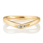 ANGEL BOW エンジェルボウ K18YG 2.5mm  ダイヤモンド3石