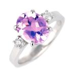 アメジスト ダイヤモンド リング レディース プラチナ 2月 誕生石 指輪