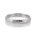 ハワイアンジュエリー メンズ リング プラチナ 幅約3mm 指輪 ファッション デザイン スクロール ブランド
