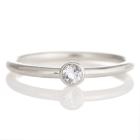 【TSUBOMI】  プラチナ アクアマリン リング 3月 誕生石