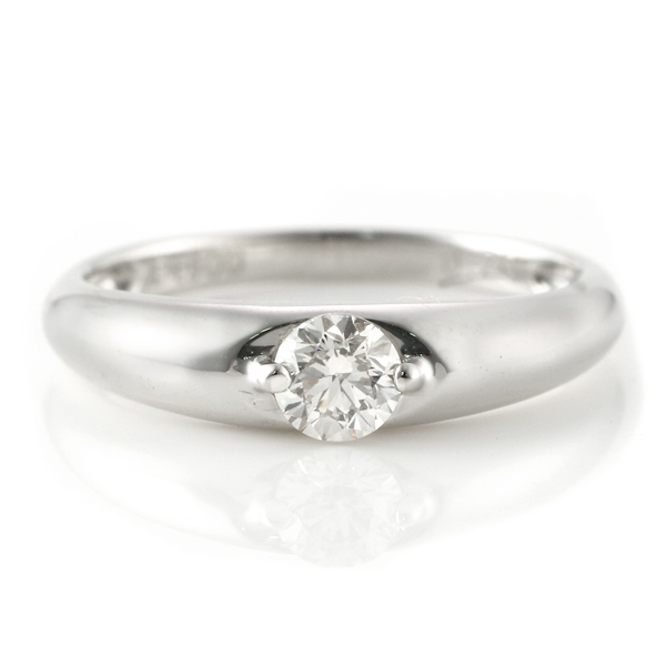 プラチナ ダイヤモンド リング 婚約指輪 プロポーズ用 一粒  L104-050007  SUEHIRO