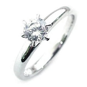 ハート&キューピット エンゲージリング ダイヤモンドプラチナリング 婚約指輪 ソリティア