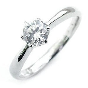 婚約指輪 ダイヤモンドプラチナリング ハート&キューピット エンゲージリング ダイヤモンド 一粒 大粒 プロポーズ用