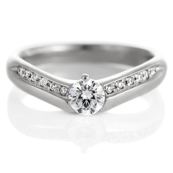【鑑定書付】 プラチナ ダイヤモンド リング 婚約指輪 エンゲージリング
