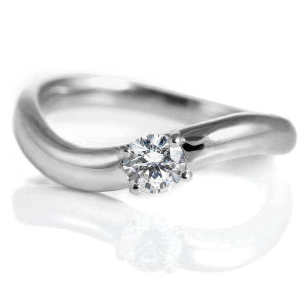 【鑑別書付】 プラチナ ダイヤモンド リング 婚約指輪 エンゲージリング