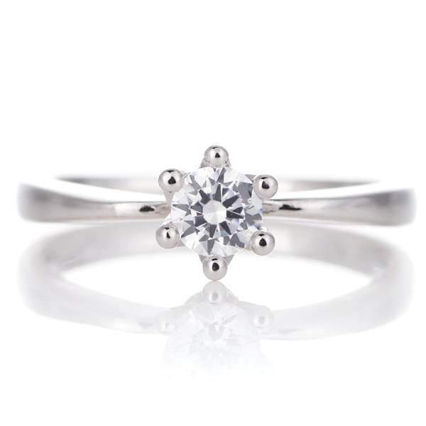 【鑑別書付】 プラチナ K18ピンクゴールド ダイヤモンド リング 婚約指輪 エンゲージリング