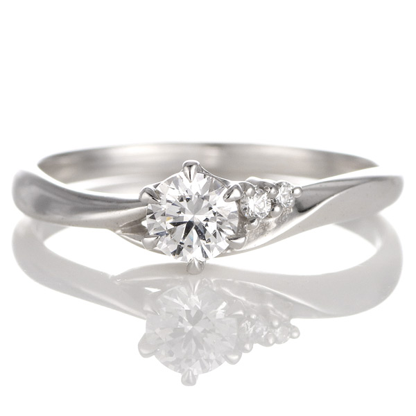【鑑別書付】 プラチナ ダイヤモンド リング 婚約指輪 エンゲージリング | H104-050644FV | SUEHIRO