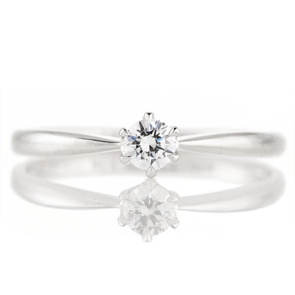 婚約指輪 ダイヤモンド 0.15カラット プラチナ エンゲージリング プロポーズ