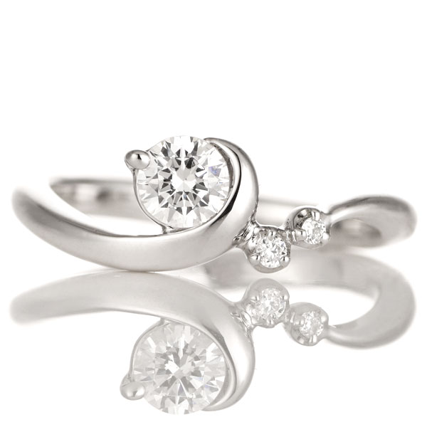 婚約指輪 ダイヤモンド 0.2カラット プラチナ エンゲージリング プロポーズ