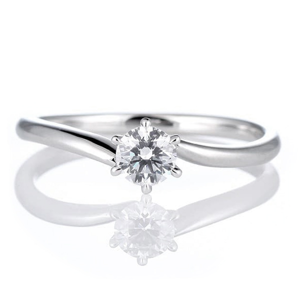 婚約指輪 プラチナ 一粒  ダイヤモンド エンゲージリング