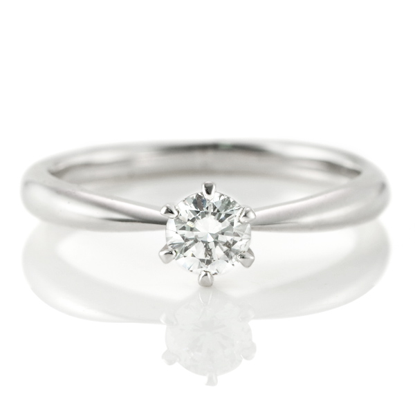 婚約指輪 プラチナ 一粒 ダイヤモンド エンゲージリング ストレート | H125-050020 | SUEHIRO