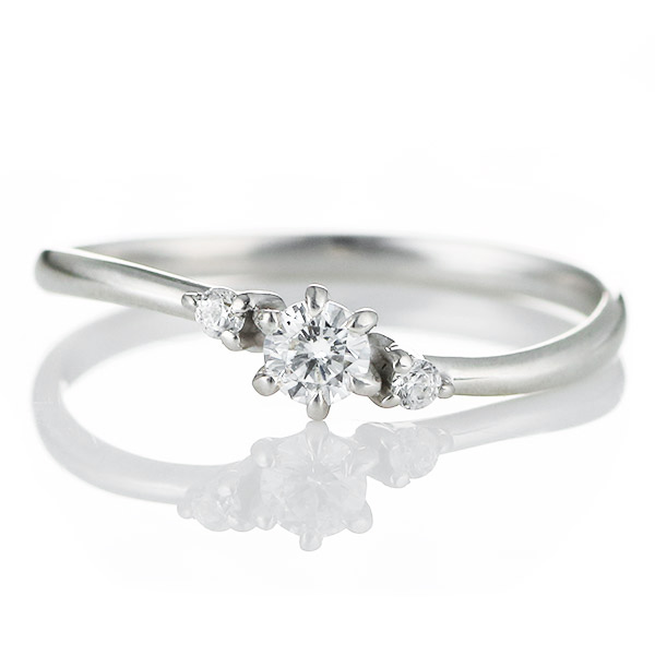 プラチナ ダイヤモンド エンゲージリング 婚約指輪