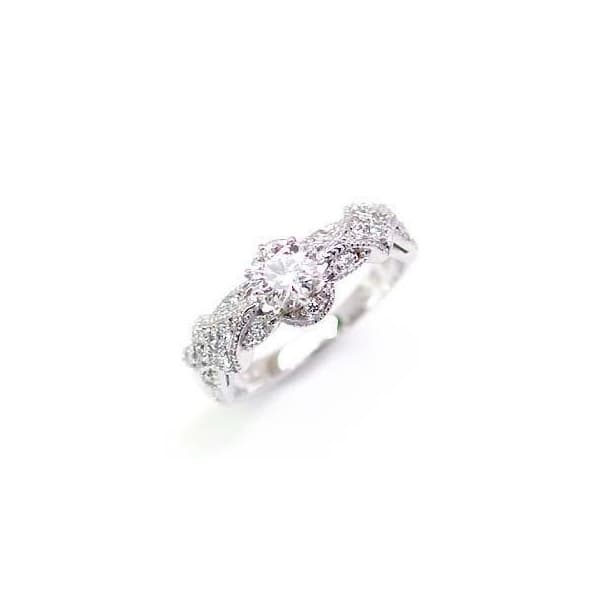 エンゲージリング 婚約指輪 ダイヤモンド リング プラチナ アンティーク