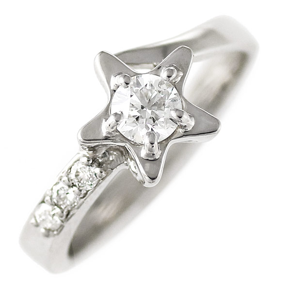 日本人気超絶の Pt ダイヤモンドデザインリング（婚約指輪・エンゲージリング） 末広 婚約指輪・エンゲージリング