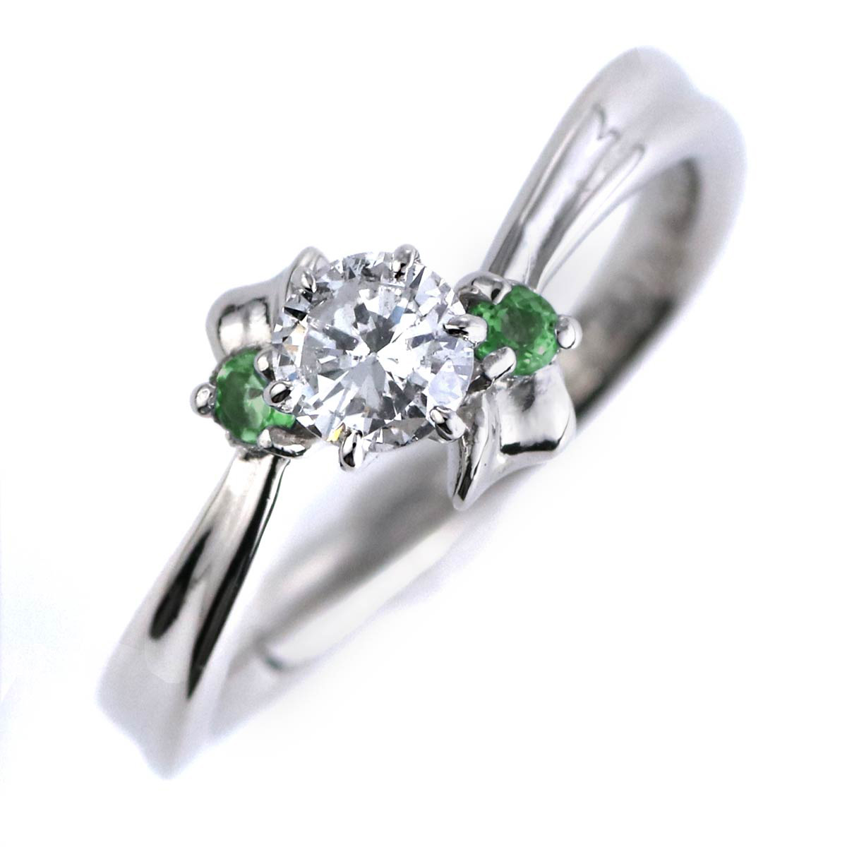 婚約指輪 ダイヤモンド プラチナリング 一粒 大粒 指輪 エンゲージリング 0.4ct プロポーズ用 レディース 人気 ダイヤ 刻印無料 5月 誕生石 エメラルド