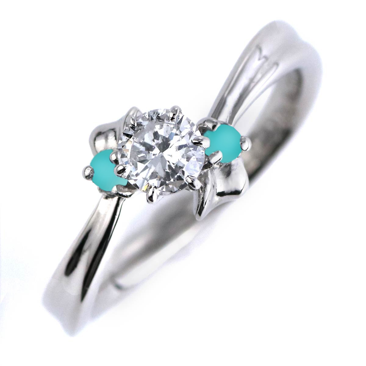 婚約指輪 ダイヤモンド プラチナリング 一粒 大粒 指輪 エンゲージリング 0.4ct プロポーズ用 レディース 人気 ダイヤ 刻印無料 12月 誕生石 ターコイズ