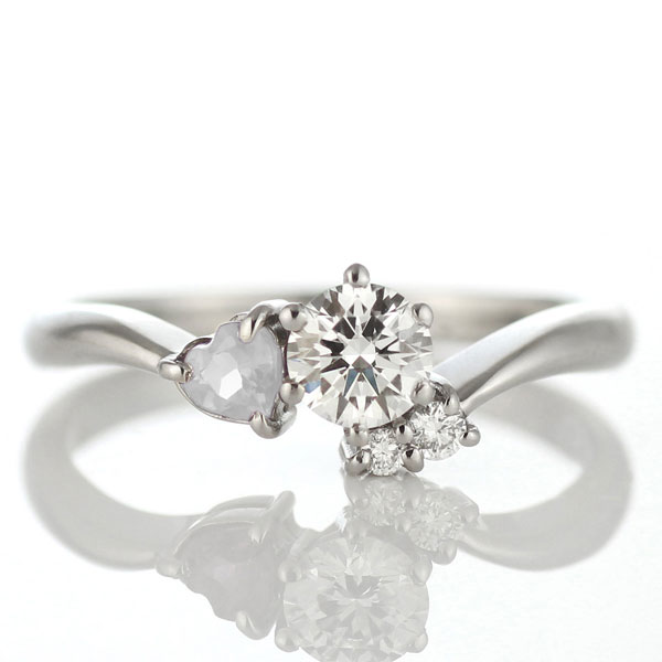 婚約指輪 ダイヤモンド プラチナリング 一粒 大粒 指輪 エンゲージリング 0.5ct プロポーズ用 レディース 人気 ダイヤ 刻印無料 6月 誕生石 ムーンストーン