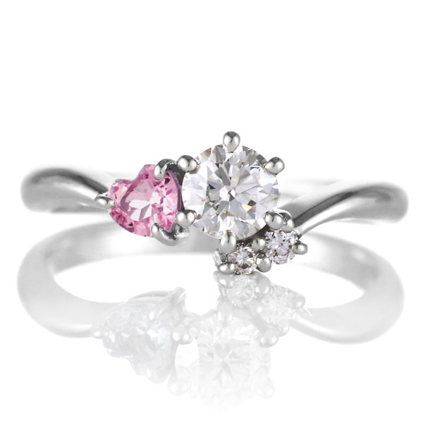 婚約指輪 ダイヤモンド プラチナリング エンゲージリング 0.3ct 10月 誕生石