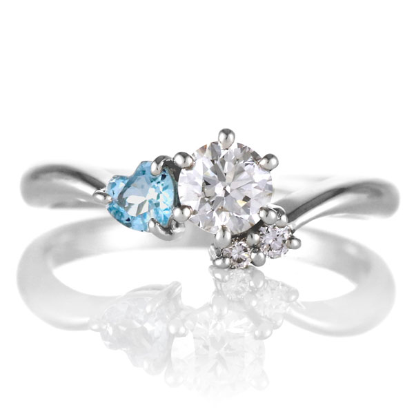 婚約指輪 ダイヤモンド プラチナリング エンゲージリング 0.3ct 11月 誕生石