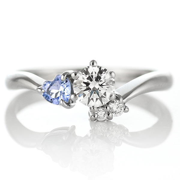 エンゲージリング 婚約指輪 ダイヤモンドプラチナリング タンザナイト | H15-35072 | SUEHIRO