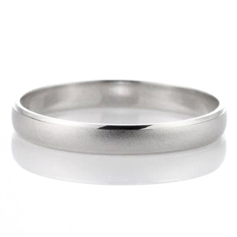 プラチナ シンプル つや消し マリッジリング 結婚指輪