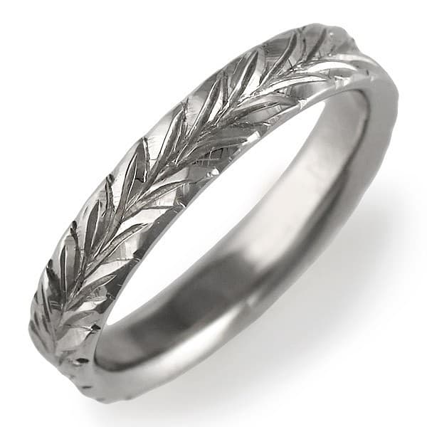 ハワイアンジュエリー 結婚指輪 マリッジリング K18ホワイトゴールド レディス ペアリング 結婚式 カップル ブランド | J104-020002  | SUEHIRO