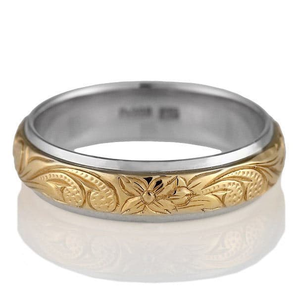 ハワイアンジュエリー 結婚指輪 マリッジリング プラチナ900 ピンクゴールド メンズ ペアリング 結婚式 カップル ブランド