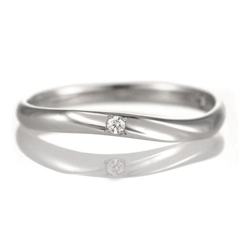 結婚指輪 プラチナBrand Jewelry TwinsCupidプラチナ900ダイヤモンドレディスリング ハッピーウェーブ