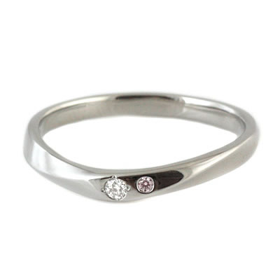 結婚指輪 プラチナBrand Jewelry TwinsCupidプラチナ900ダイヤモンドレディスリング ブーケトス