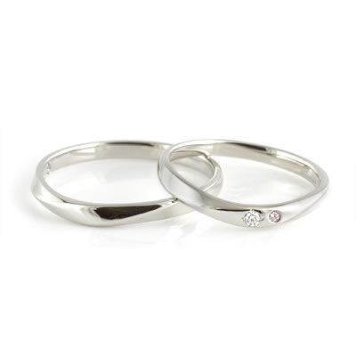 結婚指輪 プラチナBrand Jewelry TwinsCupidプラチナ900ダイヤモンドペアリング ブーケトス